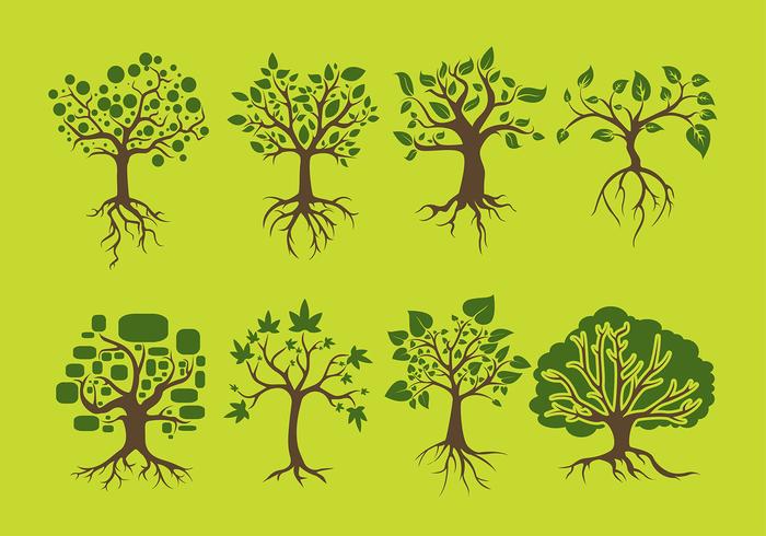 Tree With Roots Vector