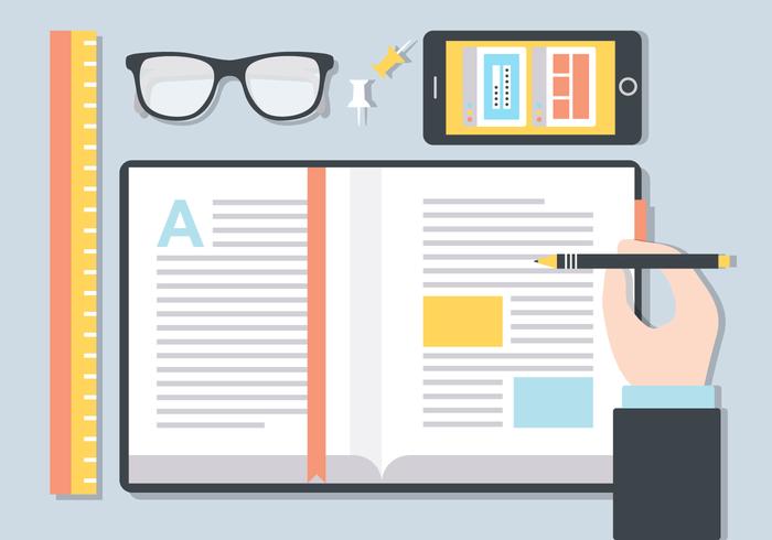 Free Designer's Desk Vector Elements Free Designer's Desk Vector Elements