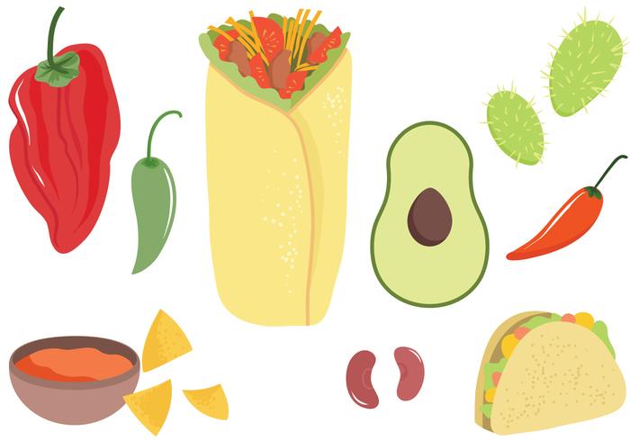 Free Mexican Food Vectors Free Mexican Food Vectors
