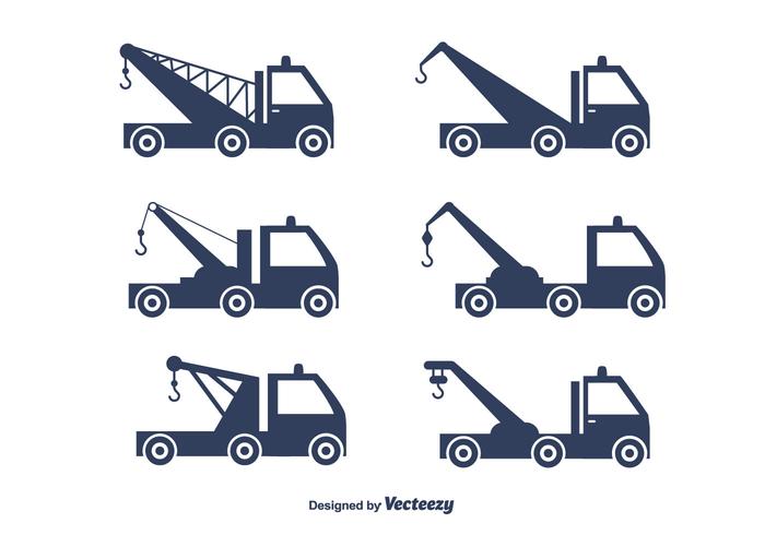 Towing Truck Vector Set