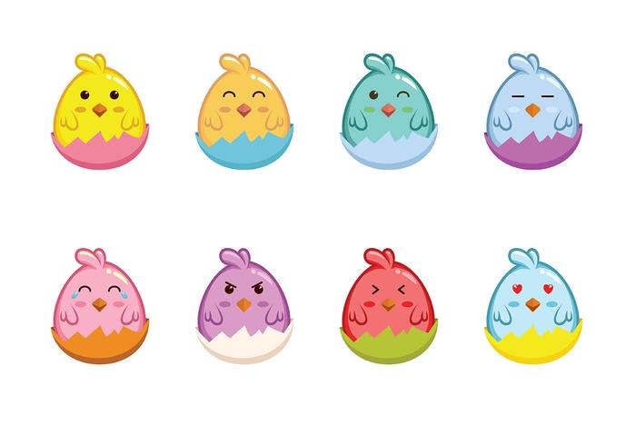 Easter Chick Icon Vectorial vector