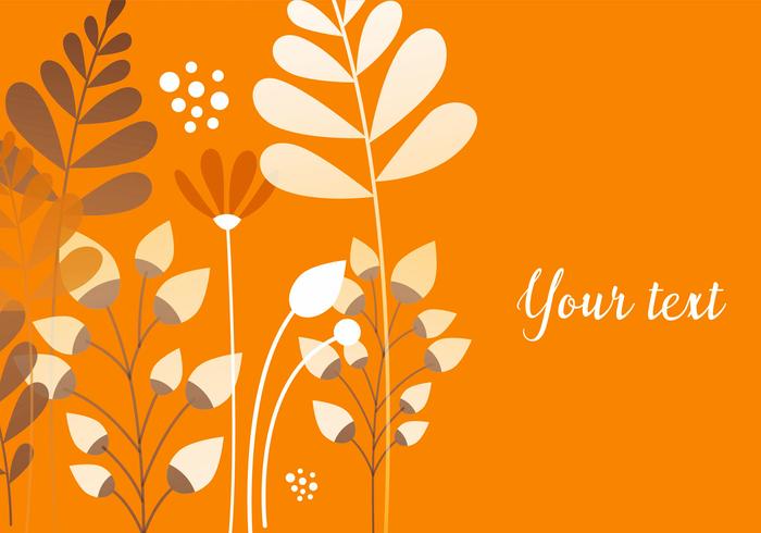 Orange Floral Background Orange Floral Background