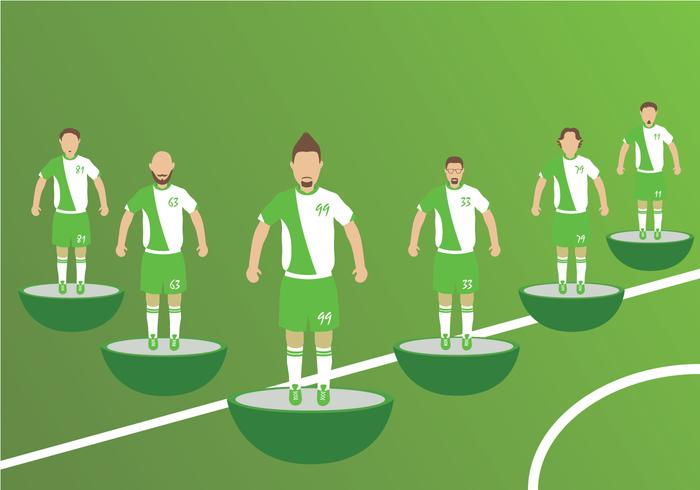 Subbuteo Players Vectors Subbuteo Players Vectors