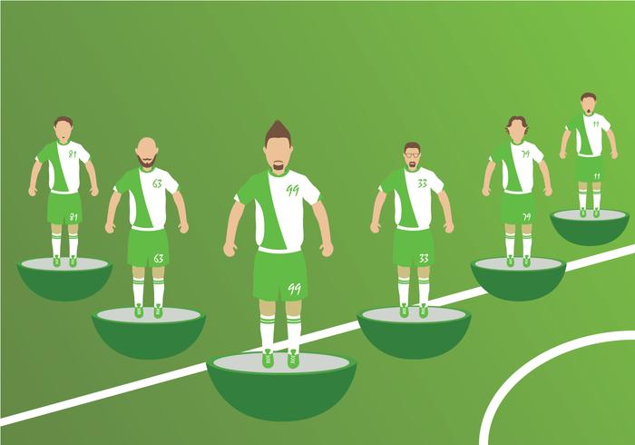 Subbuteo Players Vectors