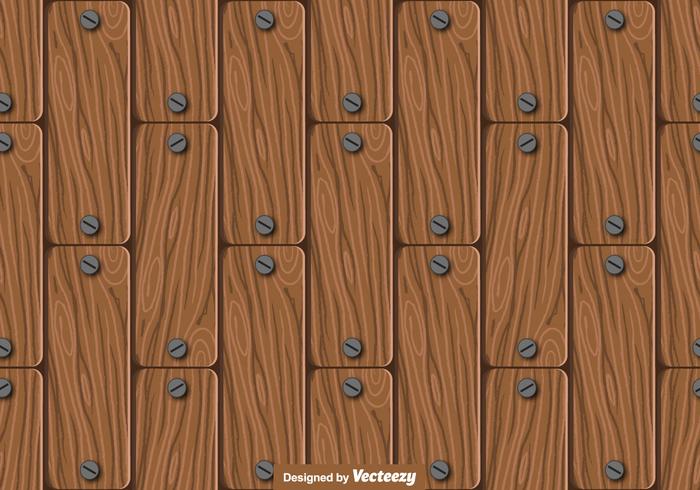 Seamless Wood Planks Pattern - Vector