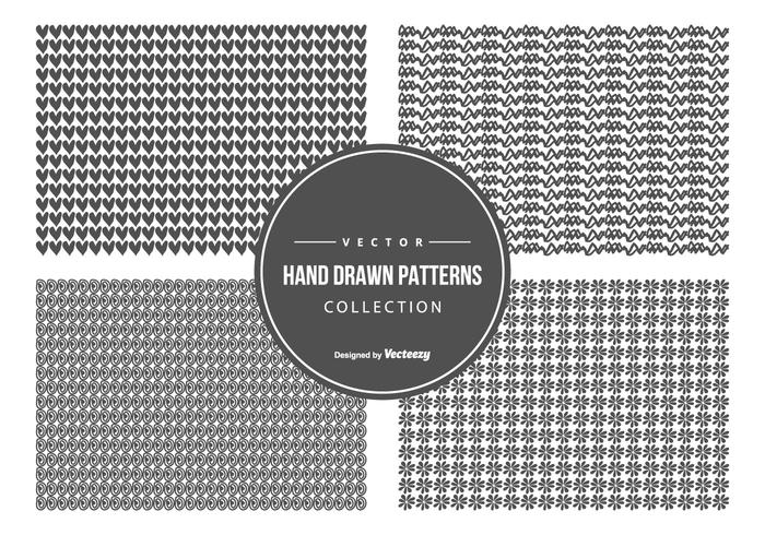 Cute Sketchy Pattern Collection vector
