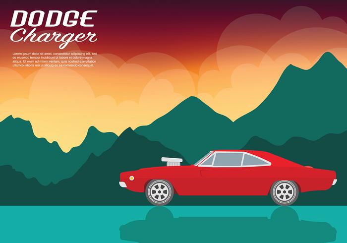 Dodge Charger Vector Background