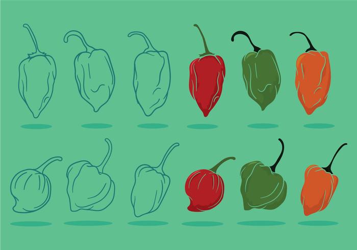 Habanero vector set