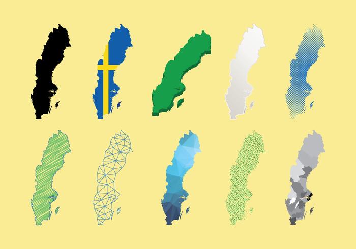 Sweden Map Vector