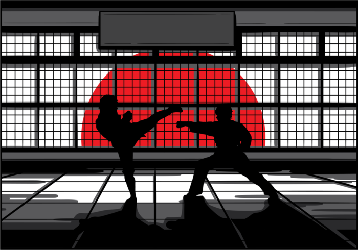 Dojo Ilustraciones Vectoriales vector