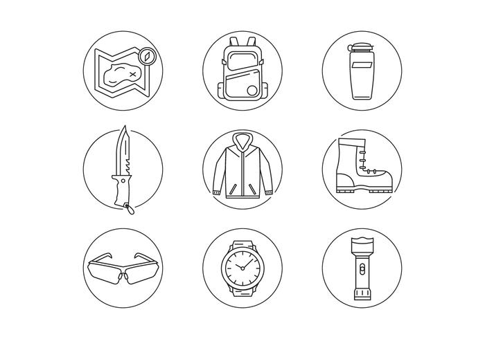 Outdoor Activity Gear vector