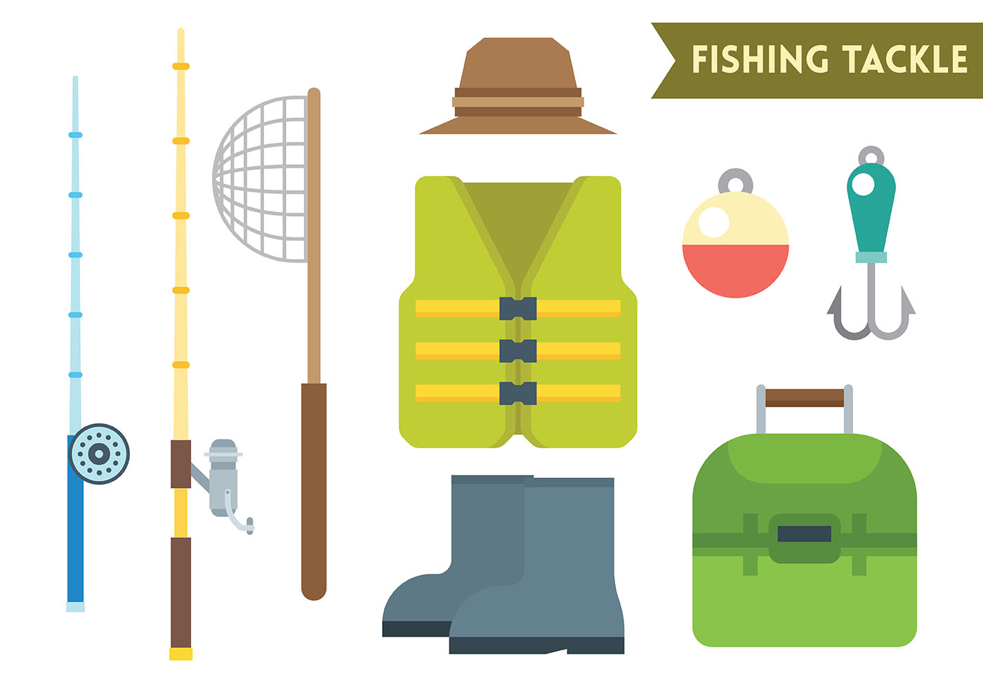 Download Fishing Tackle Vector Icons - Download Free Vectors ...