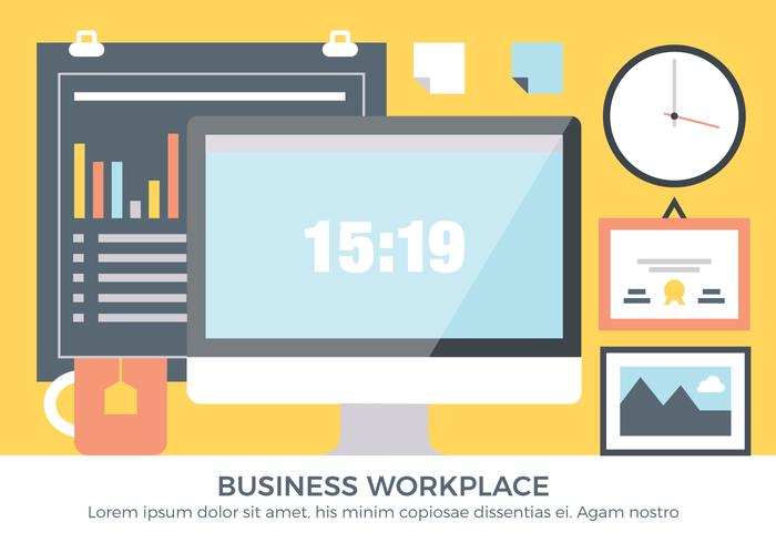 Free Business Workplace Vector Elements Free Business Workplace Vector Elements