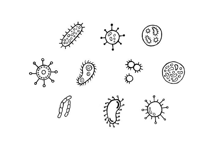 Bacterias Icono Vectoriales vector