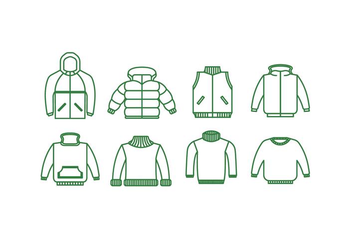 Jackets vector icon