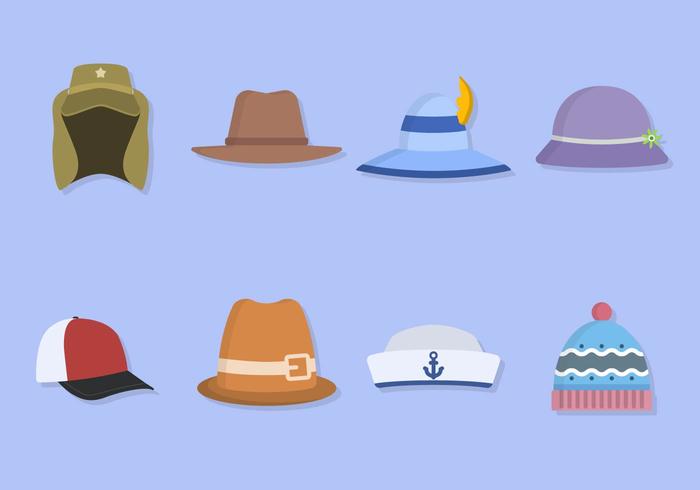 Flat Hat Collections 149361 Vector Art at Vecteezy