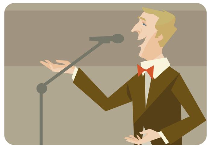 Hombre Canto Vector