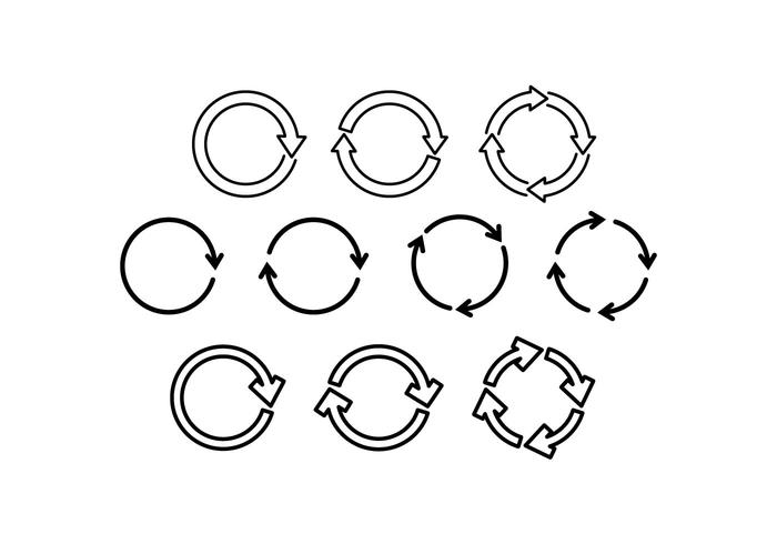 Free Update Line Icon Vector