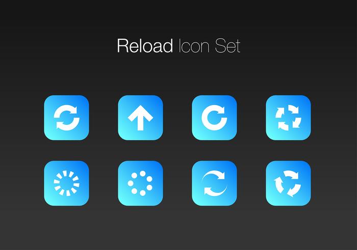 Actualizar Simple Icon Set Free Vector