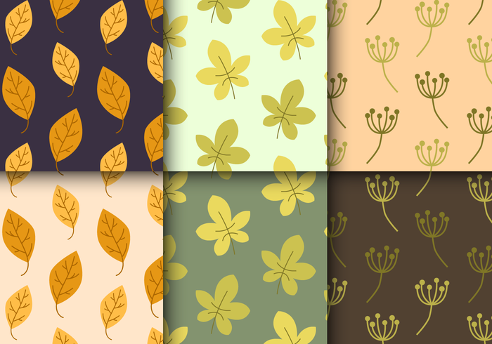 Free Autumn Floral Pattern vector