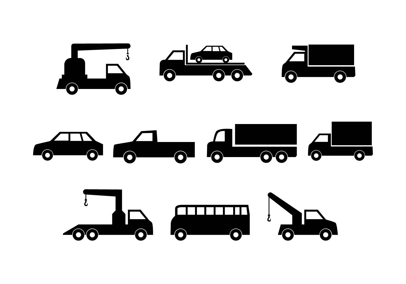 Download Free Cars Silhouette Collection Vector 149513 Vector Art ...