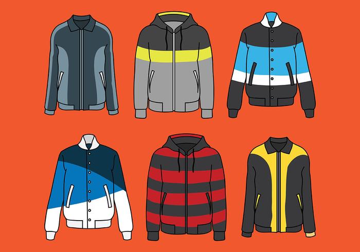 Windbreaker Vector Icons