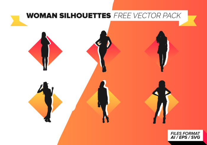 Woman Silhouettes Free Vector Pack Woman Silhouettes Free Vector Pack