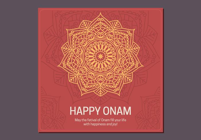 Onam Poster Template vector