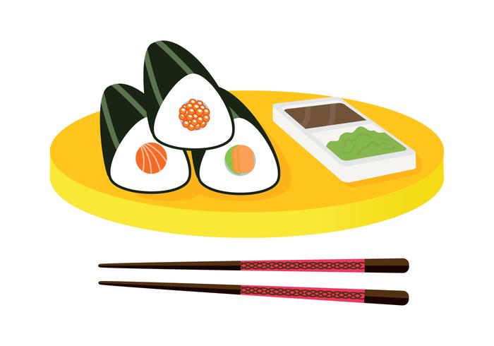 Temaki plato vector