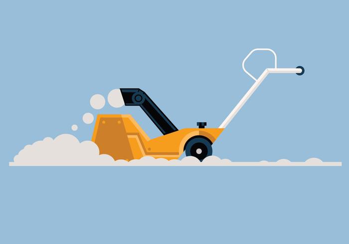 Snow blower vector illustration