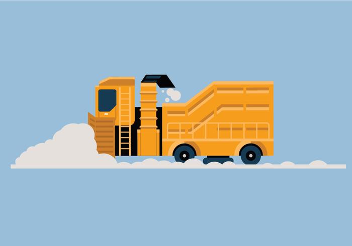 Snow blower vector illustration