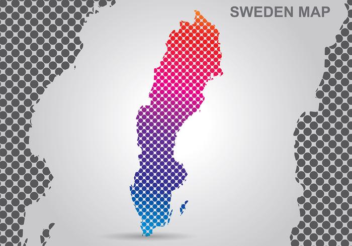 Sweden Map Background Vector