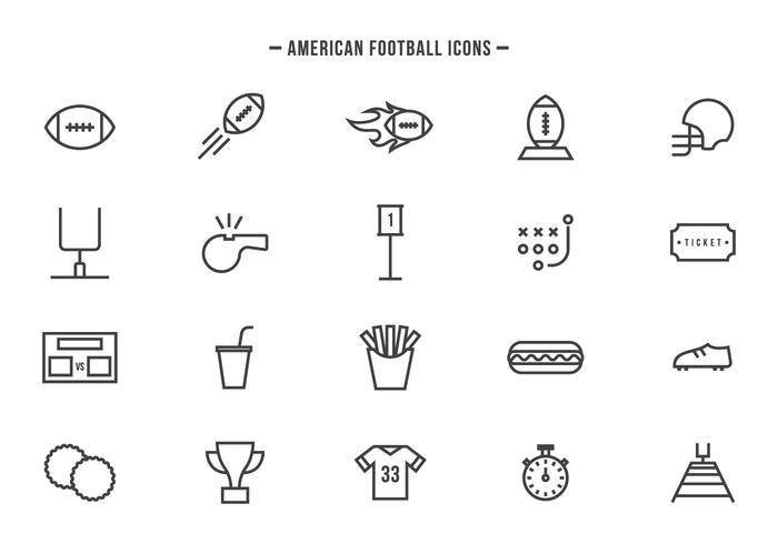 Libre vectores de fútbol americano