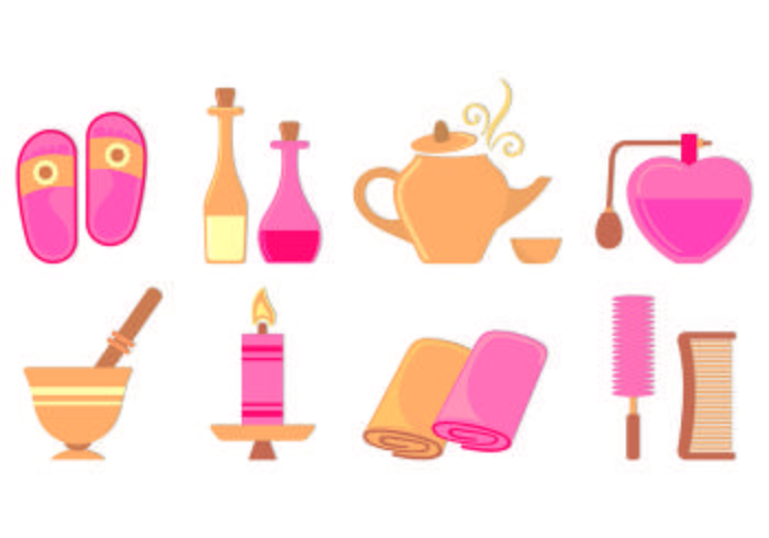 Set Of Beauty Clinic Icons vector