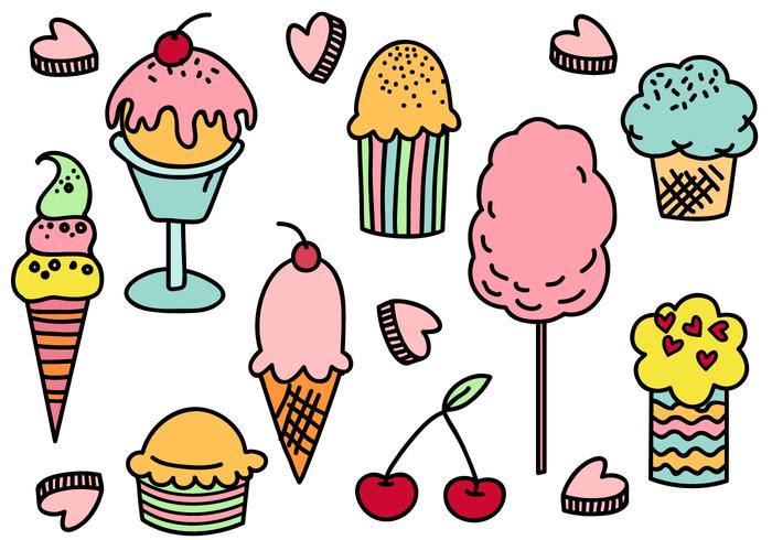 Free Doodle Candy Vectors