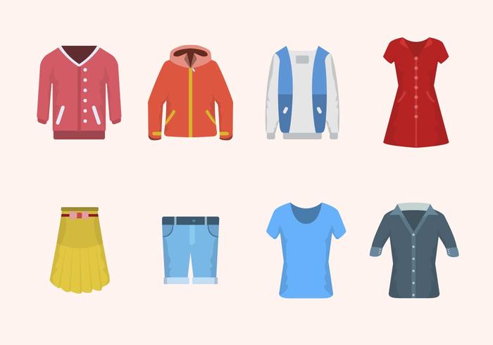 Flat Clothes Vectors