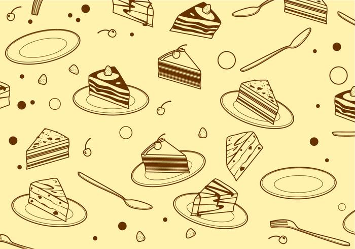 Outline Triangle Tiramisu Pattern Free Vector