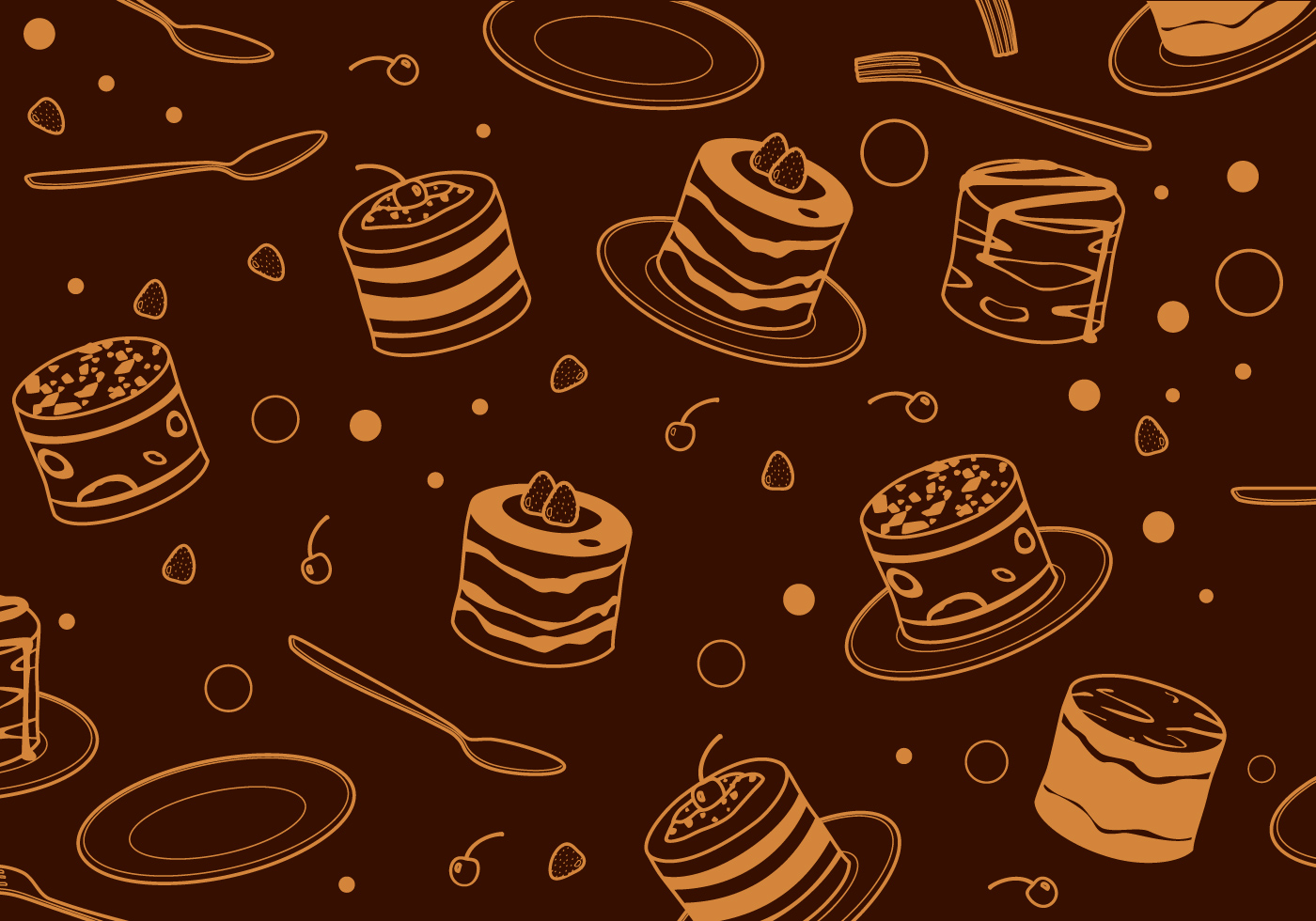 Outline Tiramisu Cake Pattern Free Vector 149782 Vector Art at Vecteezy