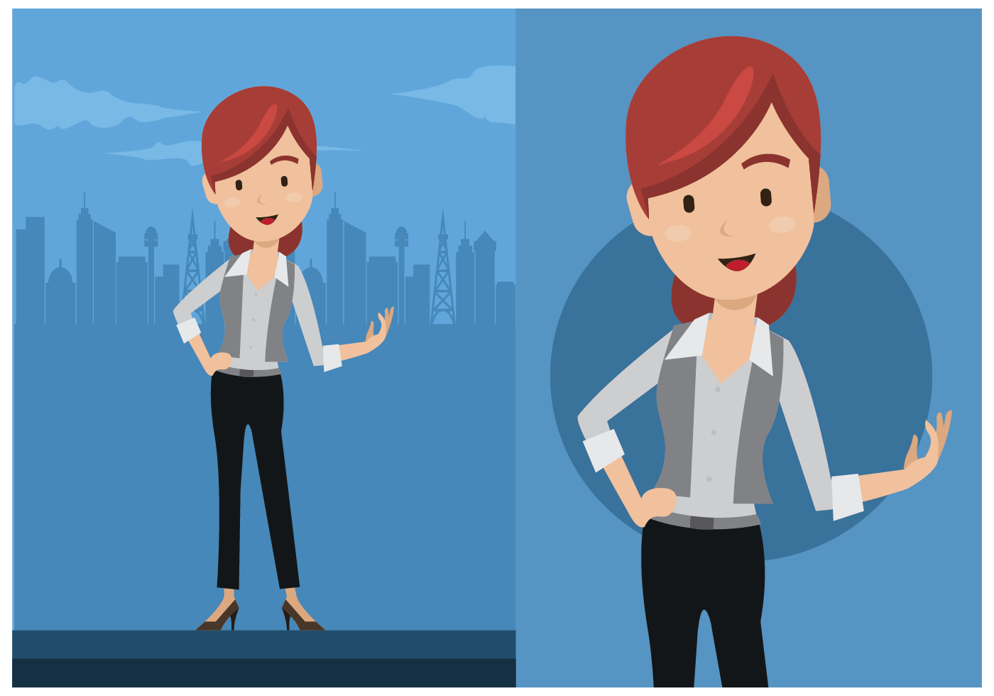 Download Cute Professional Woman Vector - Download Free Vectors ...