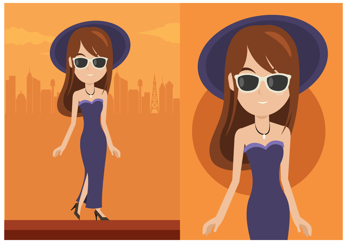 Glamorous Woman Vector