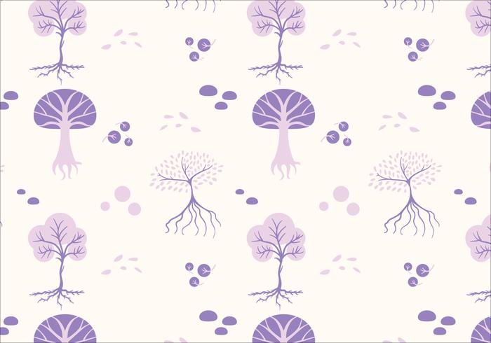 Trees Seamless Pattern Vector