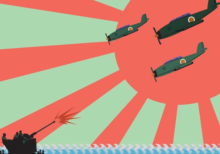 Kamikaze Plane Illustration Vector Kamikaze Plane Illustration Vector