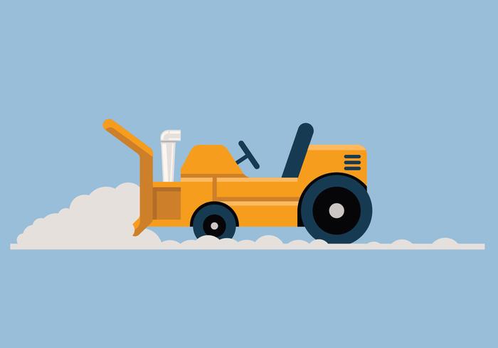 Snow blower vector illustration