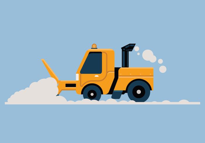 Snow blower vector illustration