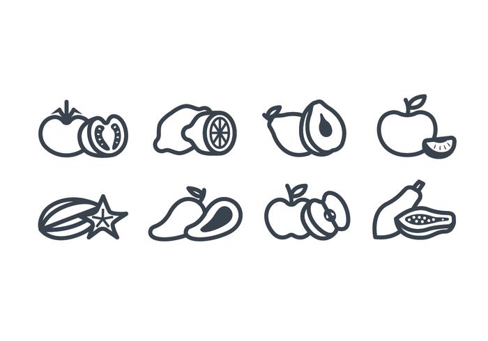 Fruits vector icon Fruits vector icon