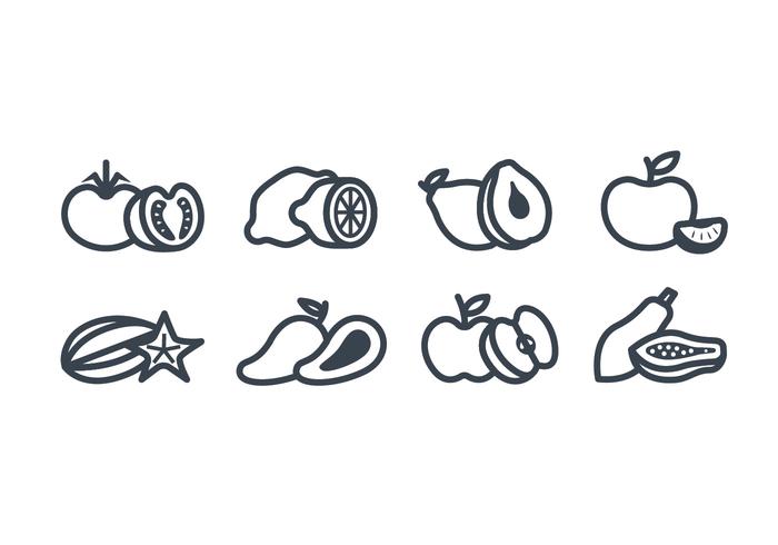 Fruits vector icon