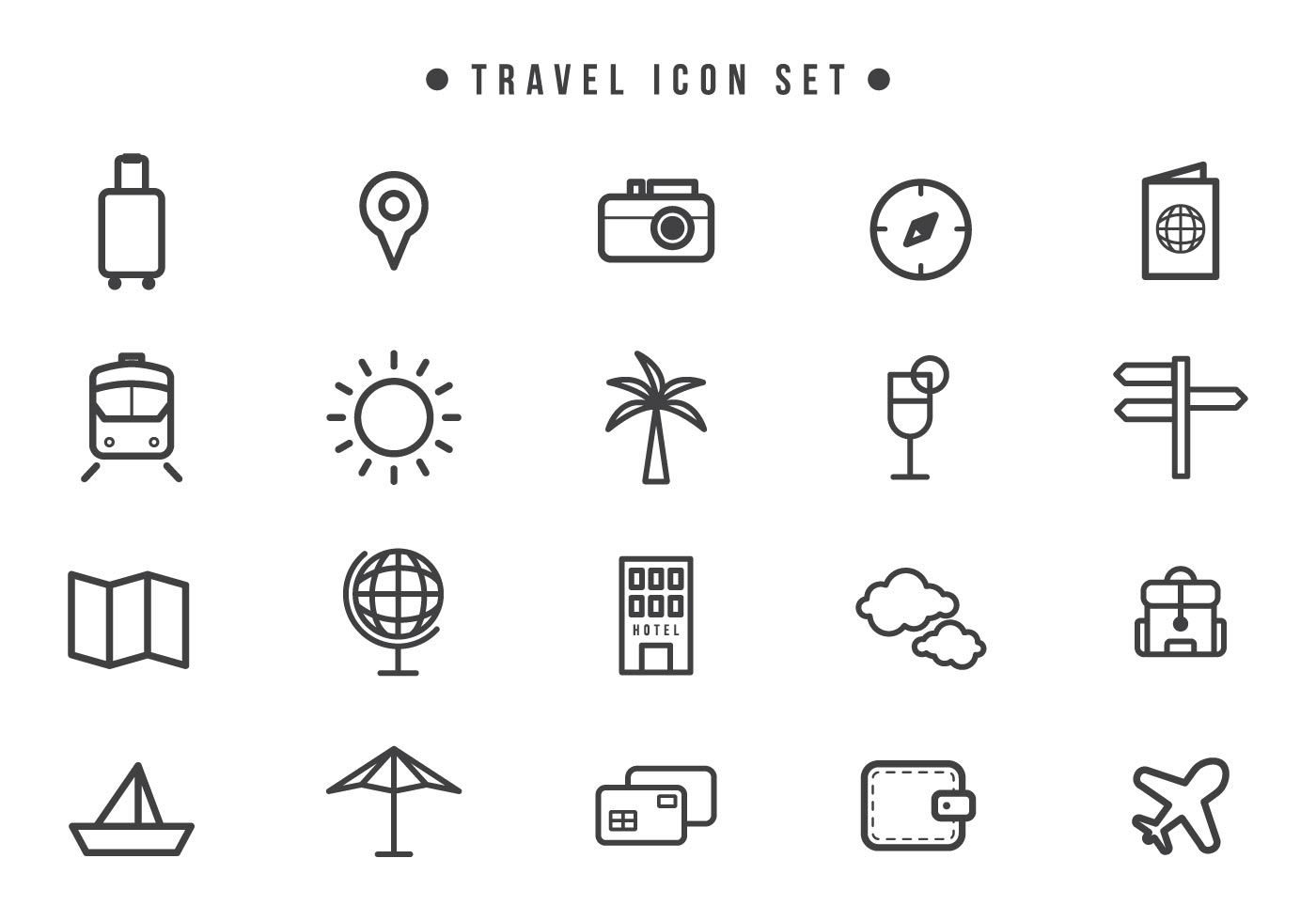 Travel Symbols Icons