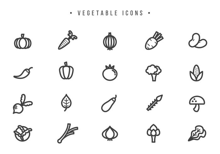 Vegetales Vectores Gratis