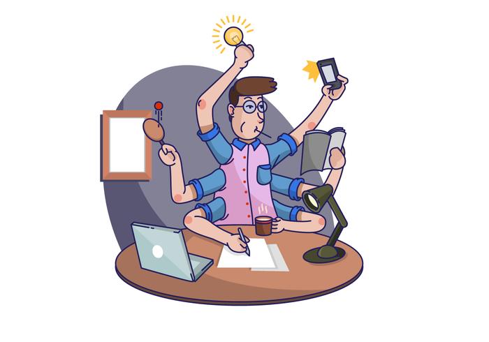 Multitasking Task Vector Illustration