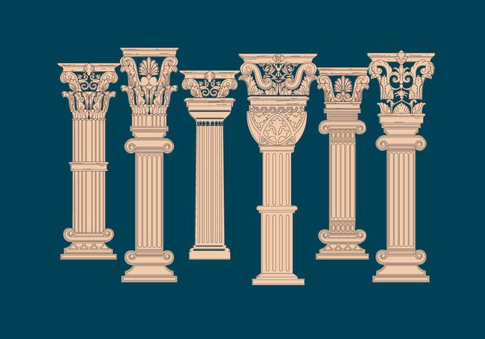 Corinthian Pillar Vector